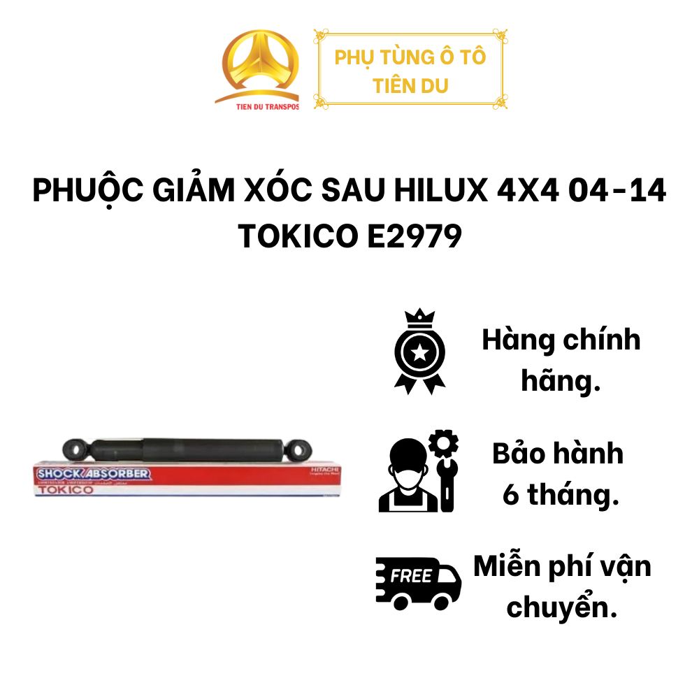  PHUỘC GIẢM XÓC SAU HILUX 4X4 04-14 TOKICO E2979 