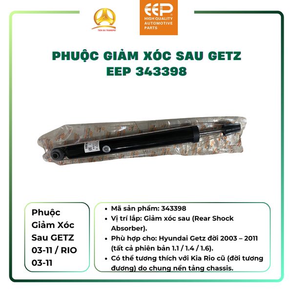  Phuộc Giảm Xóc Sau Hyundai Getz EEP 343398 Chính Hãng – Phuộc Nhún Sau Êm Ái, Bền Bỉ 