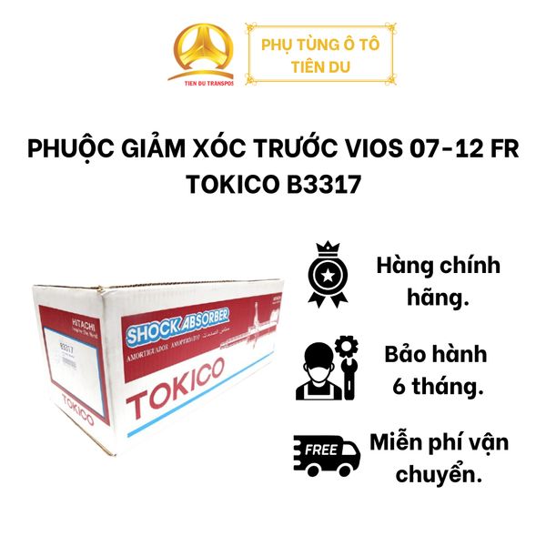 PHUỘC GIẢM XÓC TRƯỚC VIOS 07-12 FR TOKICO B3317 
