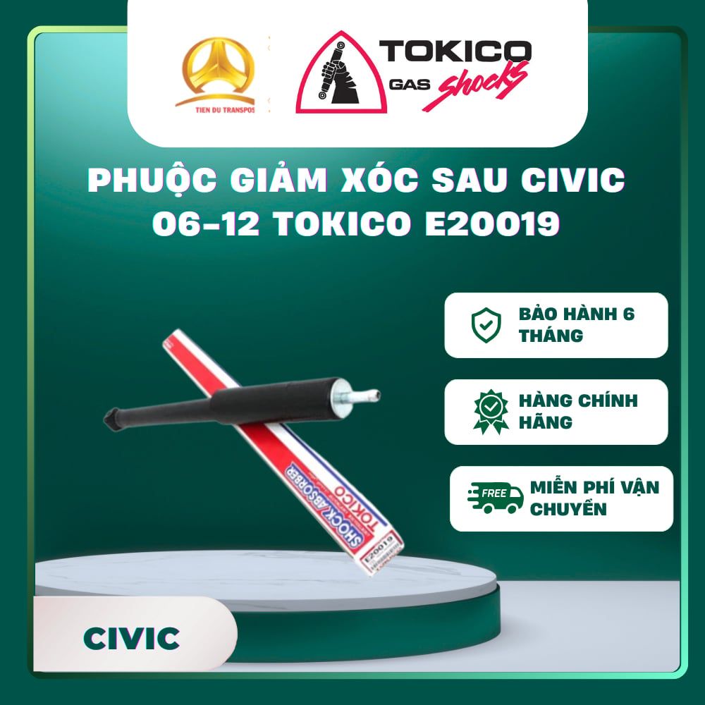  PHUỘC GIẢM XÓC SAU CIVIC 06-12 TOKICO E20019 