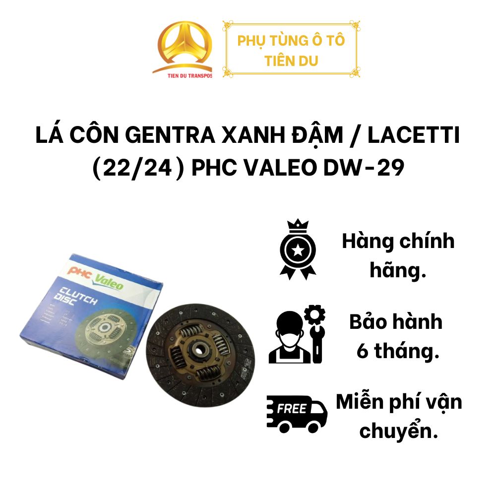  LÁ CÔN GENTRA XANH ĐẬM / LACETTI (22/24) PHC VALEO DW-29 