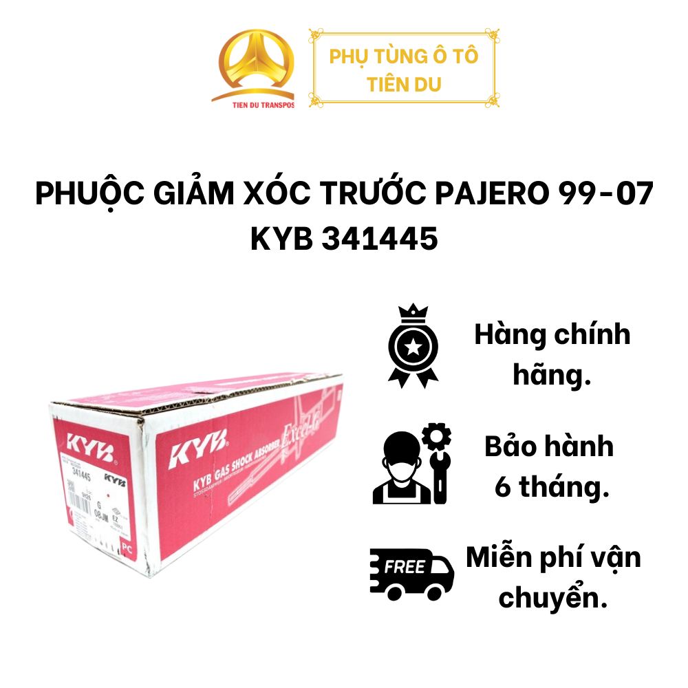  PHUỘC GIẢM XÓC TRƯỚC PAJERO 99-07 KYB 341445 
