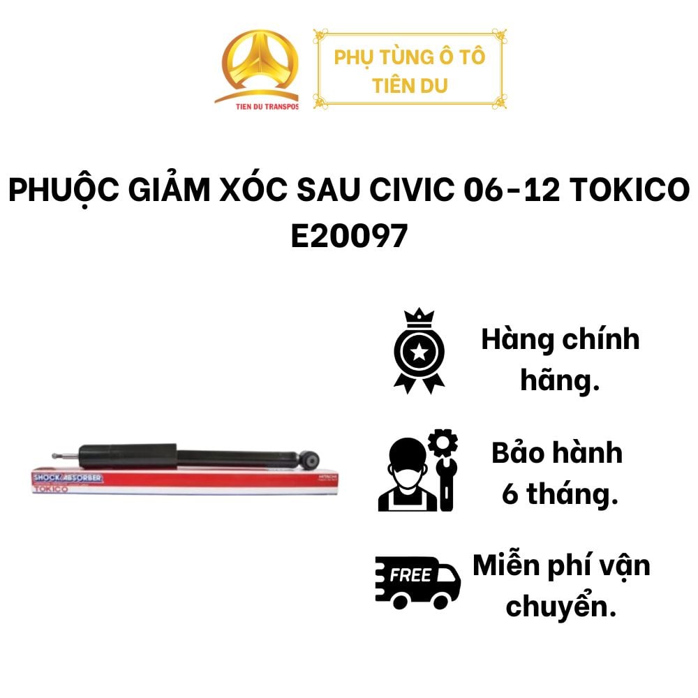  PHUỘC GIẢM XÓC SAU CIVIC 13-17 TOKICO E20097 