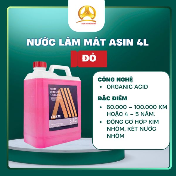  Nước làm mát động cơ ô tô  AISIN 4L 