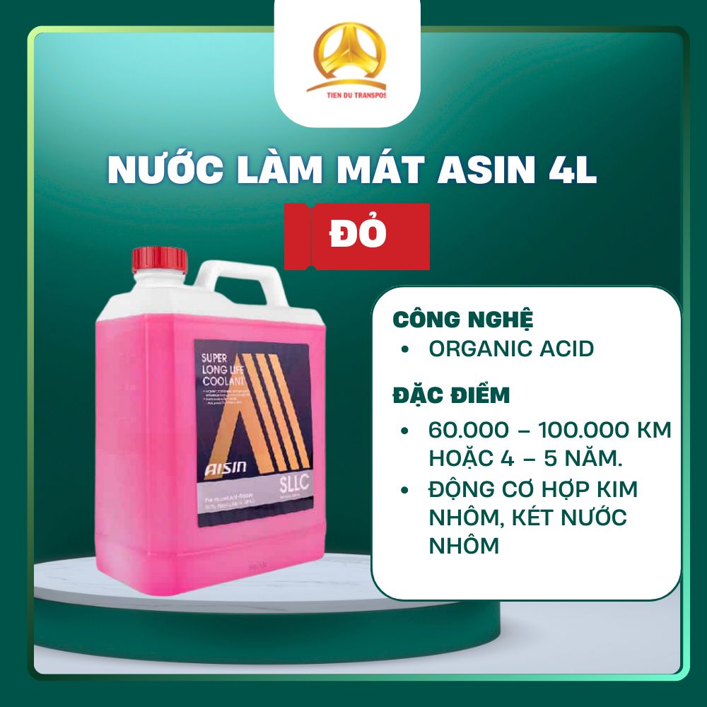  Nước làm mát động cơ ô tô  AISIN 4L 