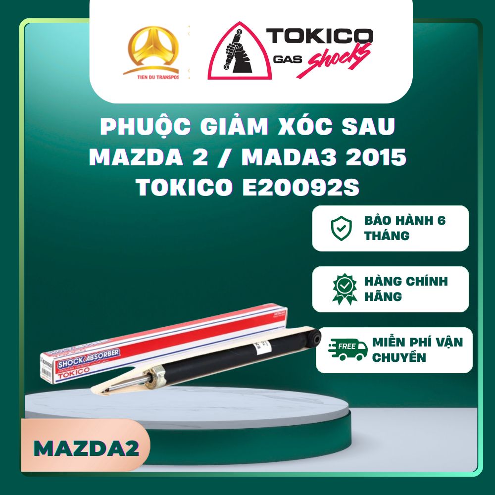  PHUỘC GIẢM XÓC SAU MAZDA 2 / MADA3 2015 TOKICO E20092S 