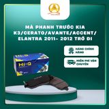  MÁ PHANH TRƯỚC CHUẨN OEM Kia K3 / Cerato / Hyundai Avante / Accent / Elantra từ 2011–2012 trở đi 