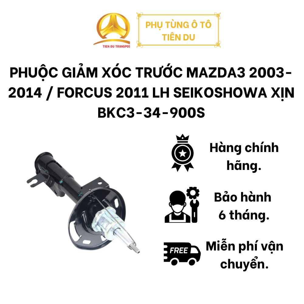  PHUỘC GIẢM XÓC TRƯỚC MAZDA3 2003-2014 / FORCUS 2011 LH SEIKOSHOWA XỊN BKC3-34-900S 