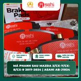  Má Phanh Sau Asahi AB-J1934 Cho Mazda 3/CX-7/CX-8/CX-9 (2017–2024) – Bố Thắng Đĩa Chuẩn Zin, Êm Ái, Chính Hãng 