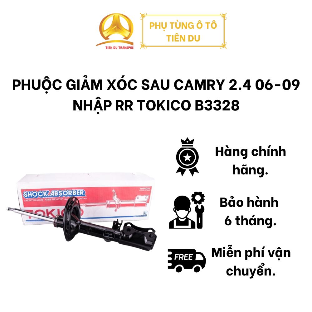  PHUỘC GIẢM XÓC SAU CAMRY 2.4 06-09 NHẬP RR TOKICO B3328 