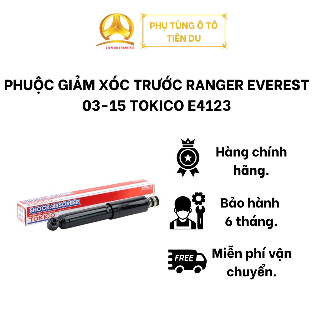  PHUỘC GIẢM XÓC TRƯỚC RANGER EVEREST 03-15 TOKICO E4123 