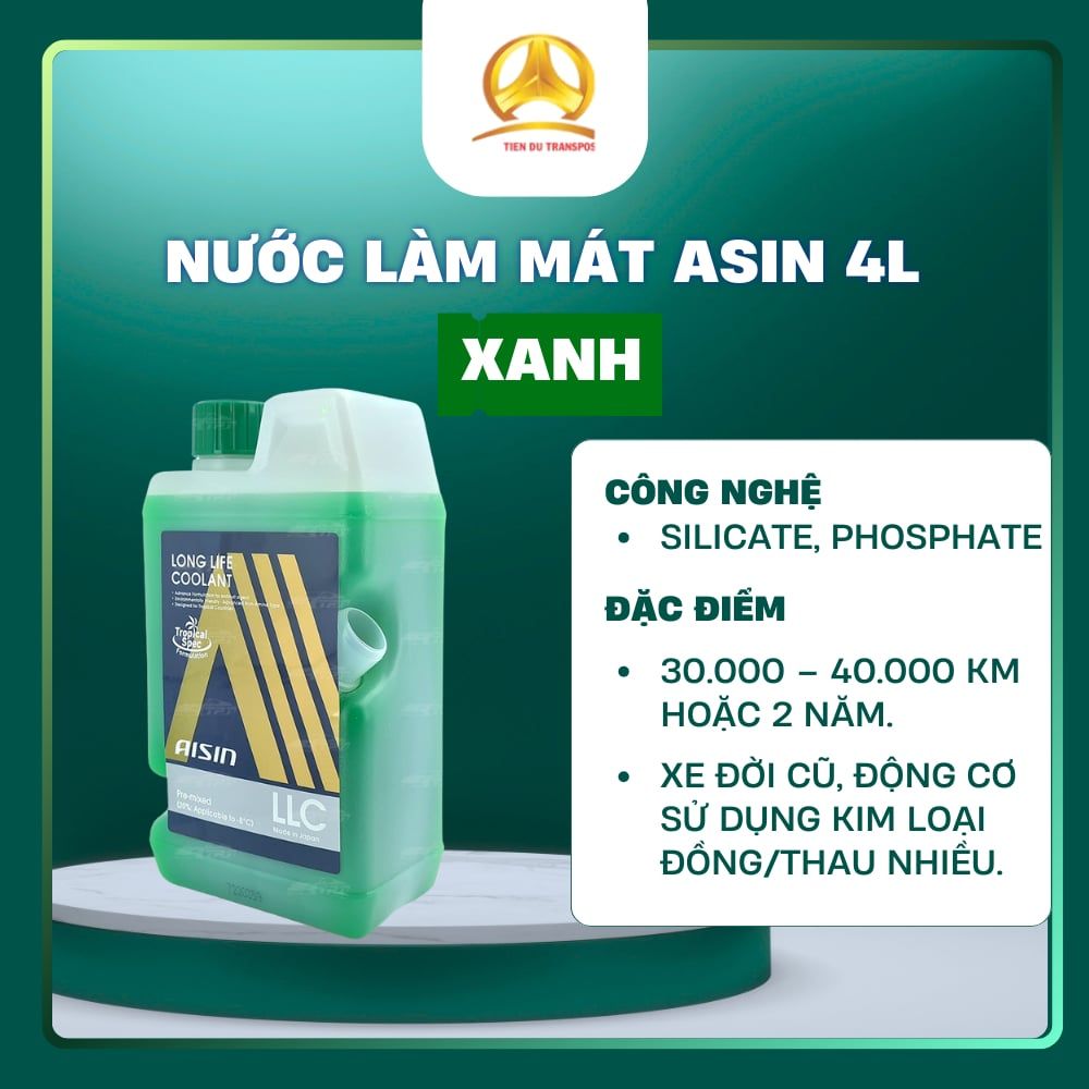  Nước làm mát động cơ ô tô  AISIN 4L 