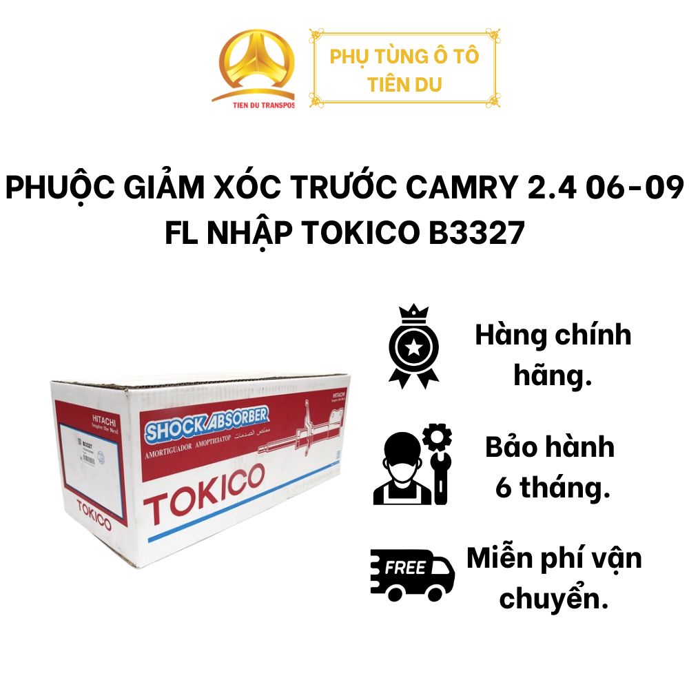  PHUỘC GIẢM XÓC TRƯỚC CAMRY 2.4 06-09 FL NHẬP TOKICO B3327 