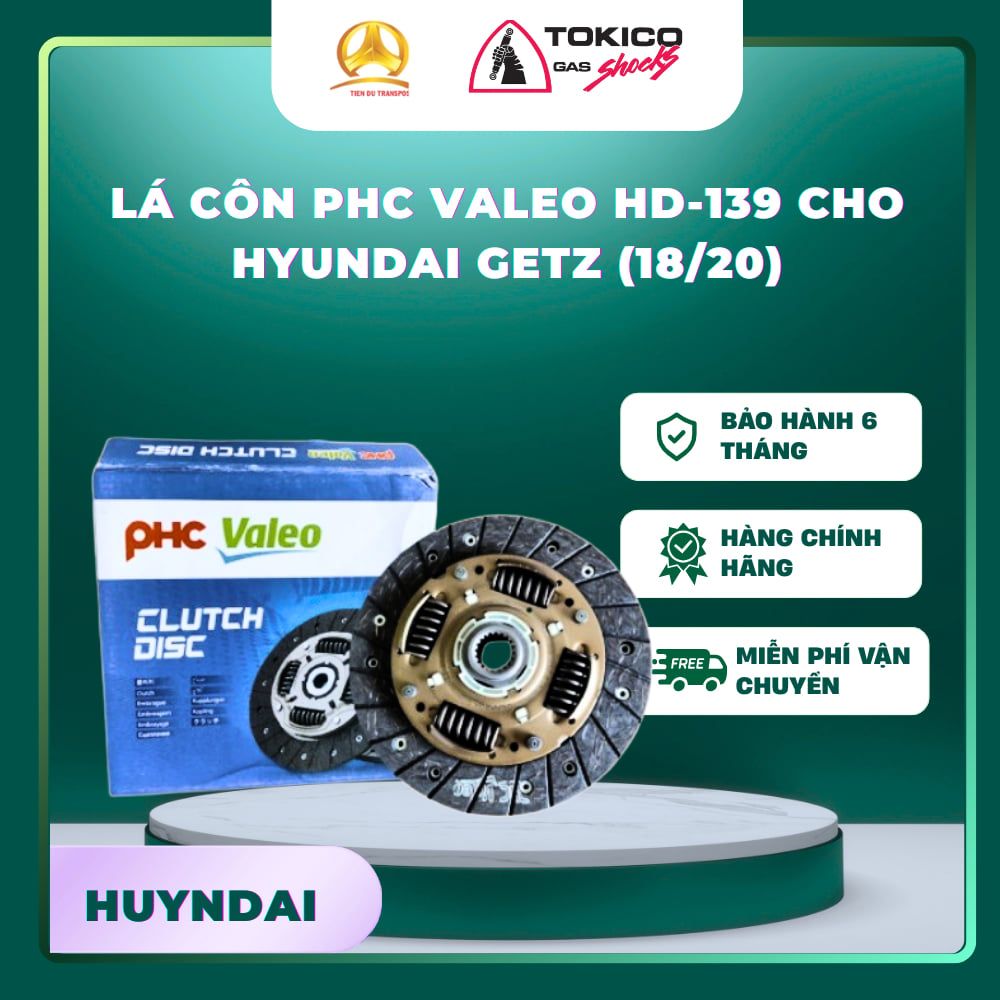  LÁ CÔN GETZ (18/20) PHC VALEO HD-139 – Bố Côn Chính Hãng, Bền Bỉ, Chuẩn Zin 
