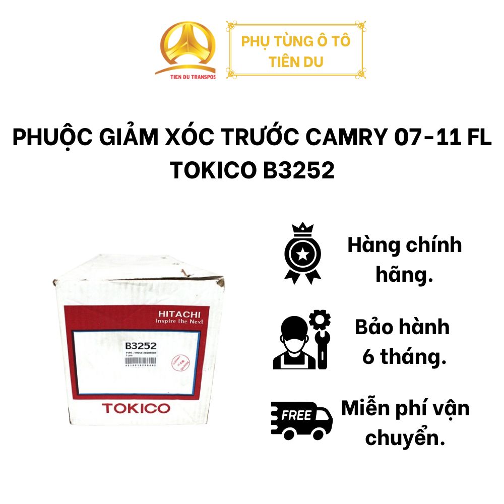  PHUỘC GIẢM XÓC TRƯỚC CAMRY 07-11 FL TOKICO B3252 