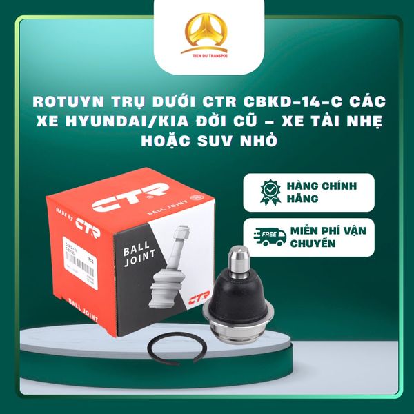  Rotuyn Trụ Dưới CTR CBKD-14-C – Ball Joint Lower – Phụ Tùng Gầm Xe Hyundai/Kia 