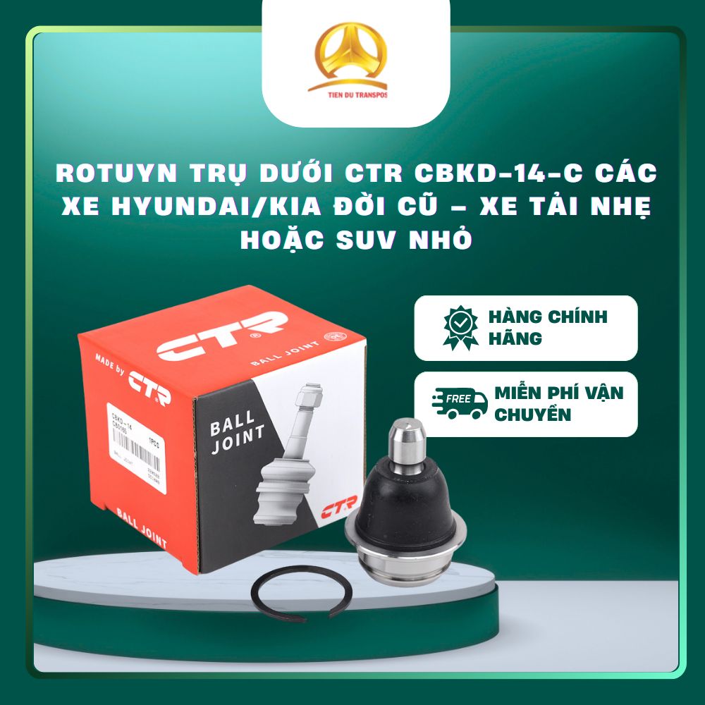  Rotuyn Trụ Dưới CTR CBKD-14-C – Ball Joint Lower – Phụ Tùng Gầm Xe Hyundai/Kia 