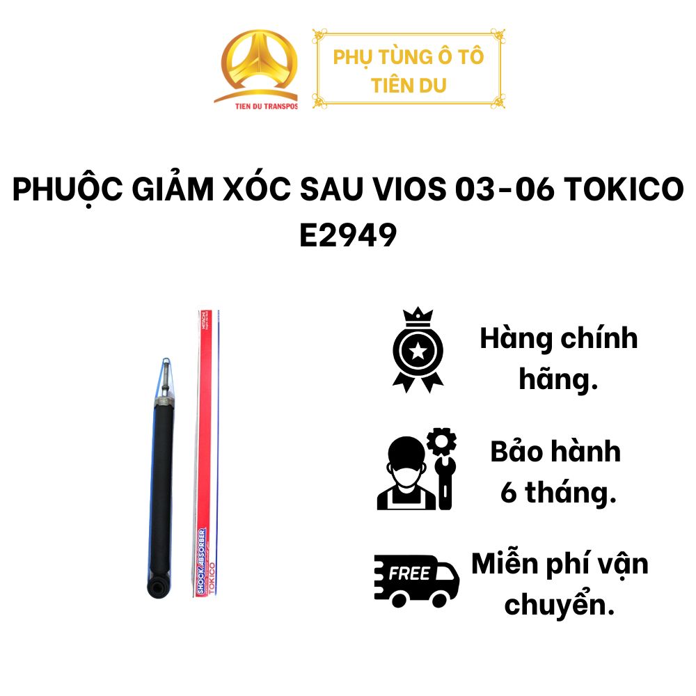  PHUỘC GIẢM XÓC SAU VIOS 03-06 TOKICO E2949 