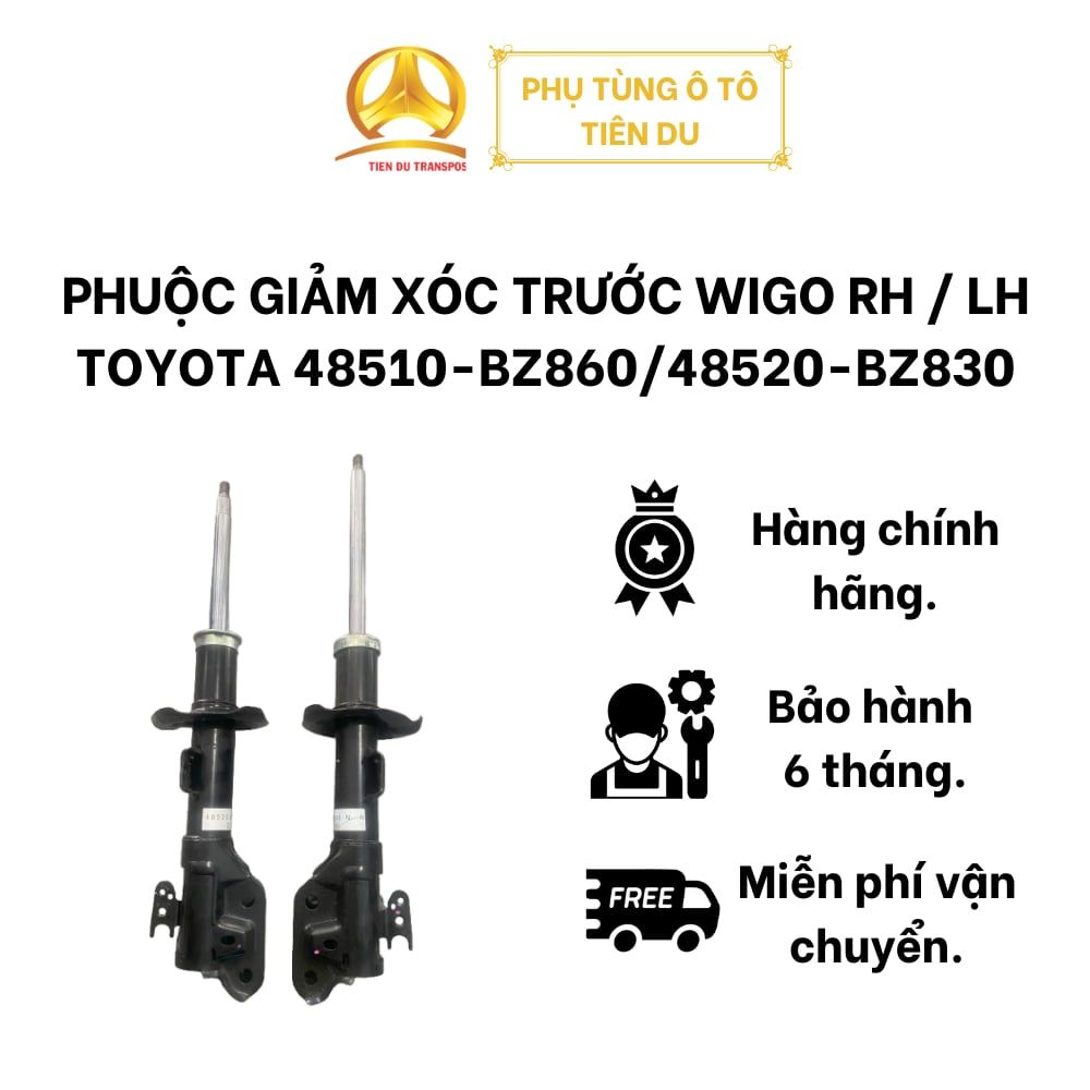  PHUỘC GIẢM XÓC TRƯỚC WIGO RH / LH TOYOTA 48510-BZ860/48520-BZ830 