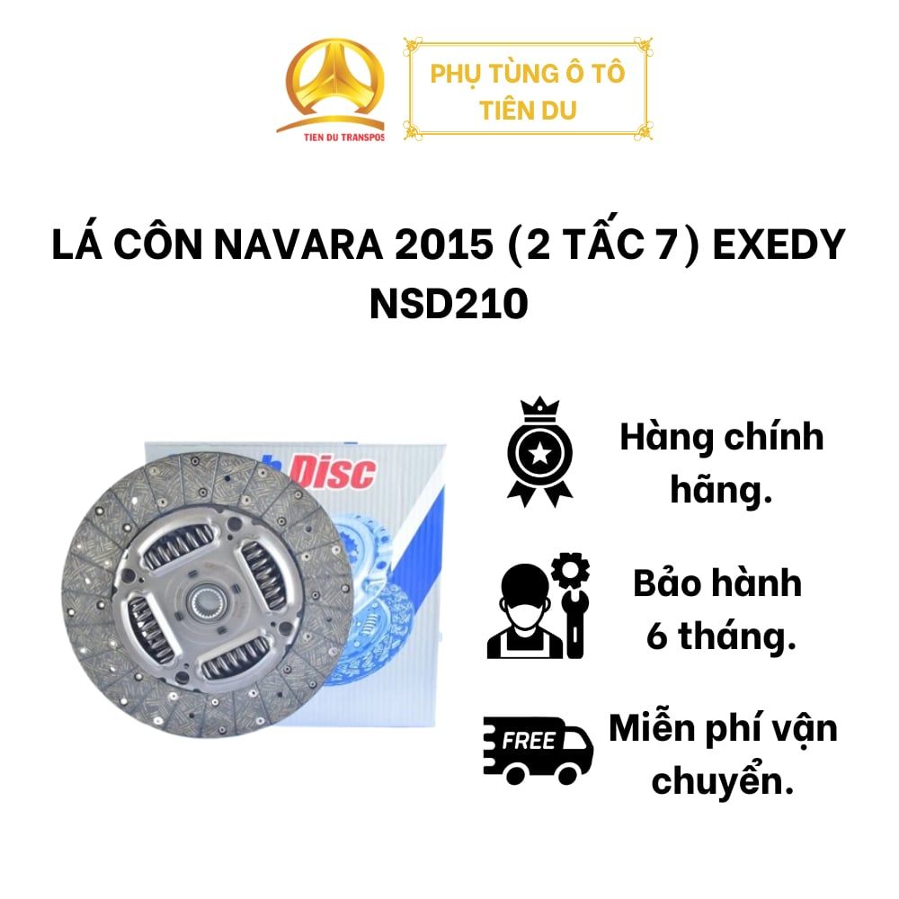  LÁ CÔN NAVARA 2015 (2 TẤC 7) EXEDY NSD210 