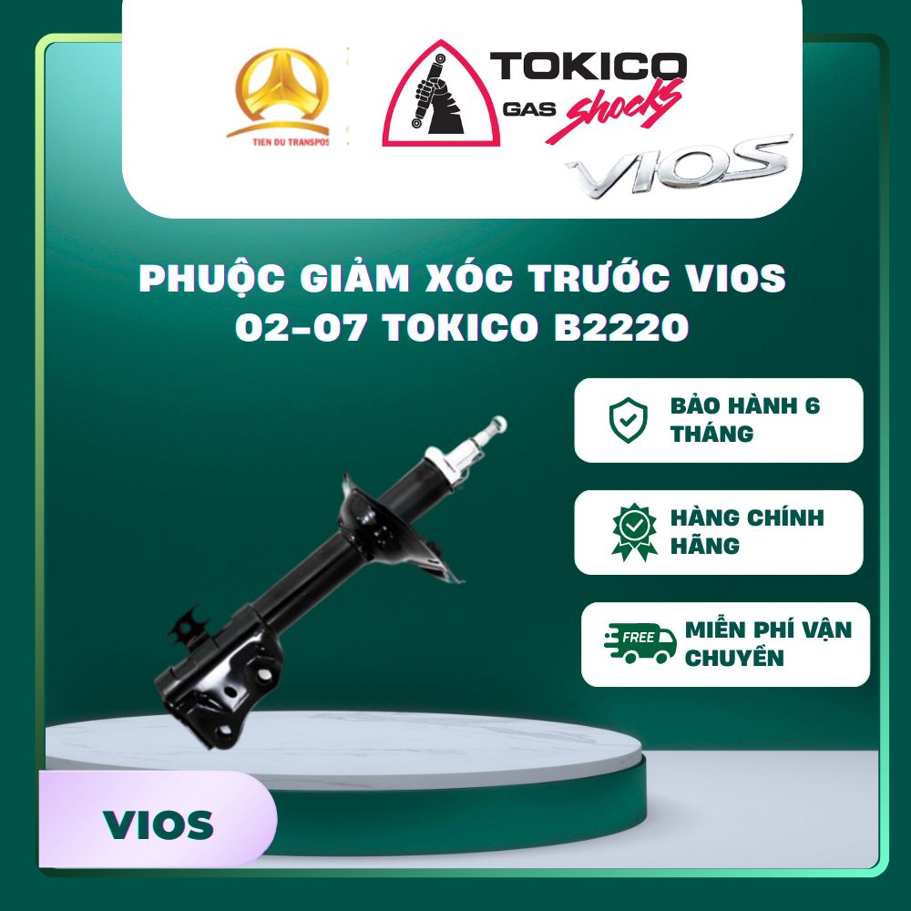  PHUỘC GIẢM XÓC TRƯỚC VIOS 02-07 TOKICO B2220 