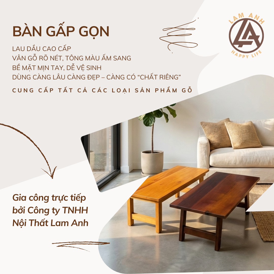Bàn gấp gọn thông minh