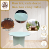 Bàn trà decor – Ban công & cafe, phong cách hiện đại