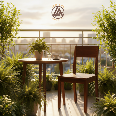  Ghế gỗ thông - Rộng 42cm x Sâu 48cm x Cao 83cm 