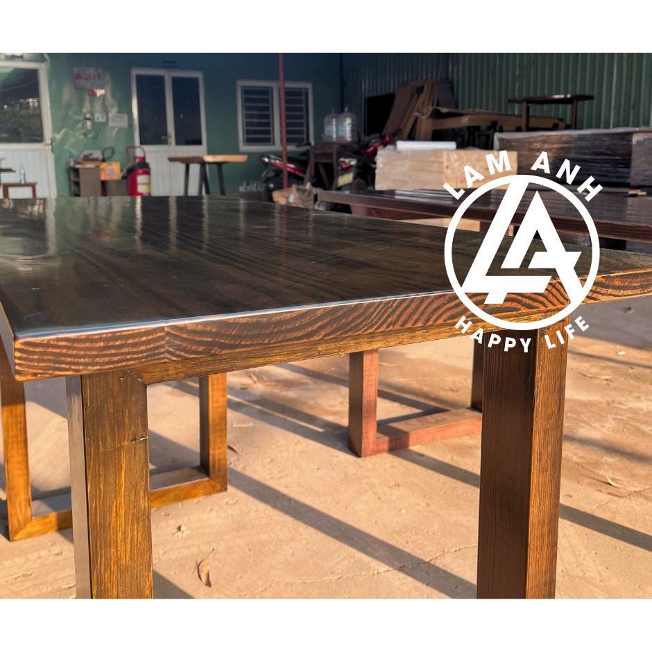 Bàn làm việc, gaming, học tập bằng gỗ Thông Mỹ tự nhiên Dày36xRộng600xDài1200xCao750