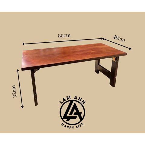  Bàn gấp gọn thông minh gỗ tự nhiên – đa năng cho trà, học & làm việc 