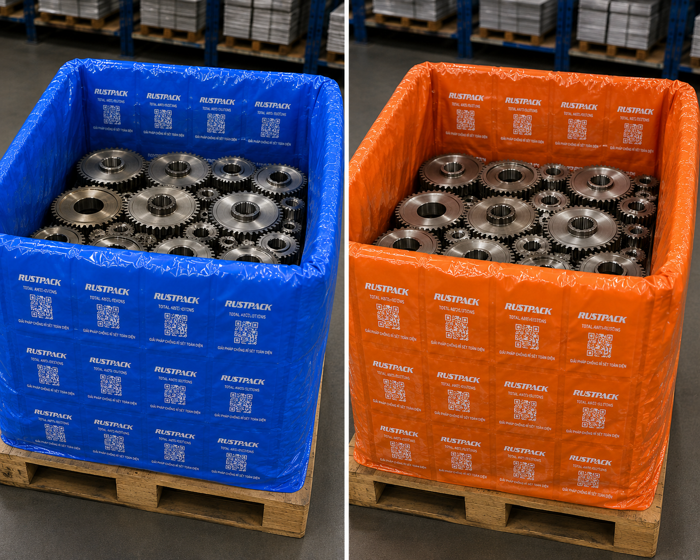  Màng VCI 3D Lót Pallet RustPack 
