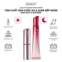 Bộ tinh chất dưỡng ngày và đêm giúp săn chắc da & giảm nếp nhăn ASTALIFT THE SERUM WRINKLE REPAIR (Bộ 23G)