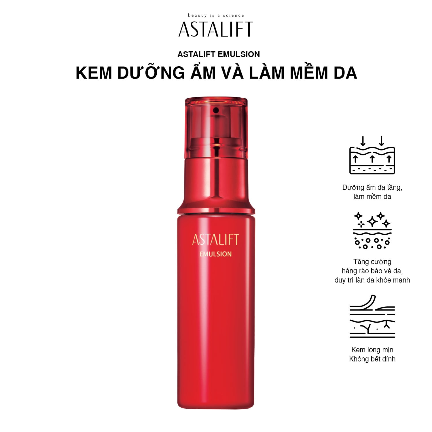 Kem dưỡng ẩm và làm mềm da ASTALIFT EMULSION (Chai 100ML)