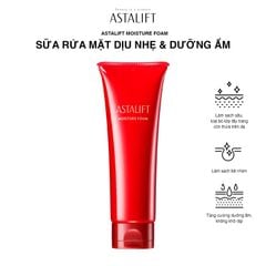 Sữa rửa mặt dịu nhẹ & dưỡng ẩm ASTALIFT MOISTURE FOAM (Tuýp 100G)