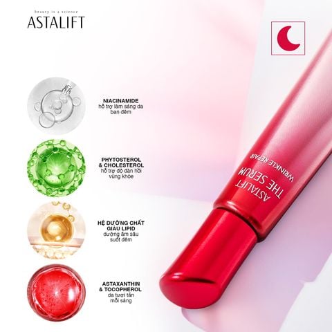 Bộ tinh chất dưỡng ngày và đêm giúp săn chắc da & giảm nếp nhăn ASTALIFT THE SERUM WRINKLE REPAIR (Bộ 23G)