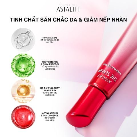Tinh chất săn chắc da & giảm nếp nhăn (ban đêm) ASTALIFT THE SERUM WRINKLE REPAIR (Tuýp 18G)