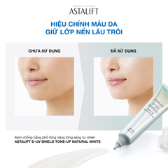 Kem chống nắng phổ rộng nâng tông sáng tự nhiên ASTALIFT D-UV SHIELD TONE-UP NATURAL WHITE (Tuýp 30G)
