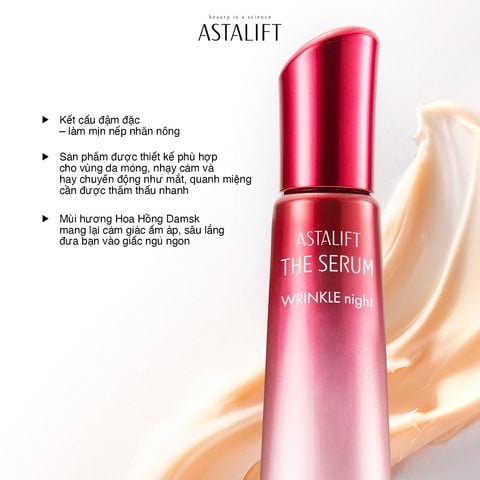 Tinh chất săn chắc da & giảm nếp nhăn (ban đêm) ASTALIFT THE SERUM WRINKLE REPAIR (Tuýp 18G)