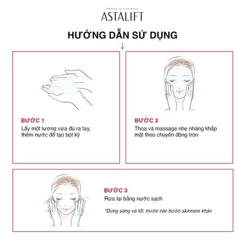 Sữa rửa mặt dịu nhẹ & dưỡng ẩm ASTALIFT MOISTURE FOAM (Tuýp 100G)