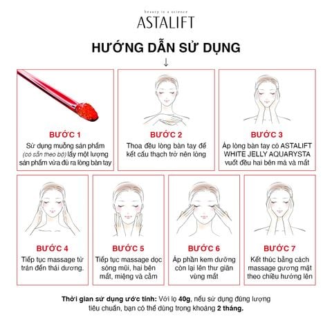 Kem dưỡng dạng thạch cấp ẩm và làm trắng da  ASTALIFT WHITE JELLY AQUARYSTA (Lọ 40g)