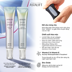 Kem chống nắng nâng tông da ASTALIFT D-UV SHIELD TONE-UP ROSE (tuýp 30G)