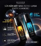  Sửa rửa mặt tạo bọt dành cho da dầu mụn (nam) - Ocedon Astro Wash (150ml)- Dành Cho Da Dầu Mụn Với Tea Tree Oil & Menthol Tự Nhiên 