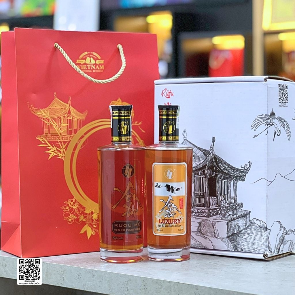 Set Quà Biếu 2 Chai Rượu Yên Tử 500ml