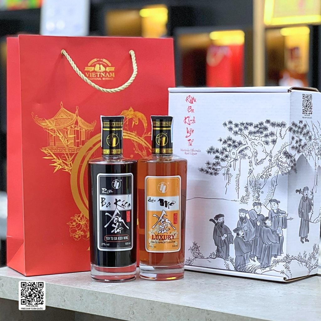 Set Quà Biếu 2 Chai Rượu Yên Tử 500ml