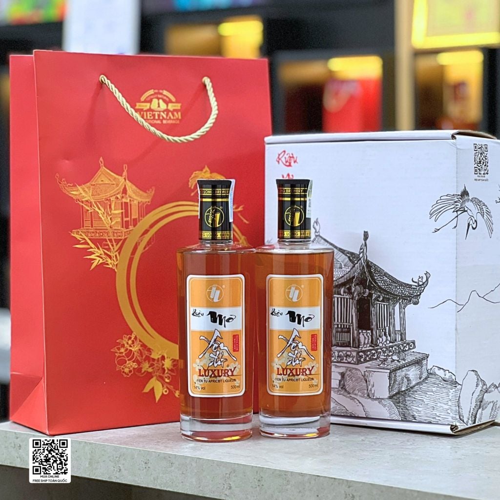 Set Quà Biếu 2 Chai Rượu Yên Tử 500ml