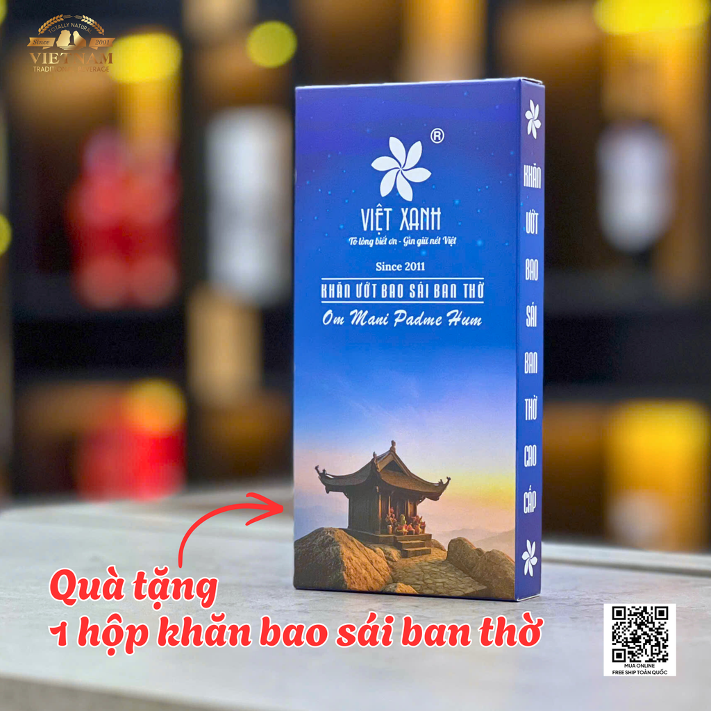 |Tặng 1 Kệ Gỗ Mini Và 1 Khăn Bao Sái| Combo 3 Chai Rượu mơ Song Lộc