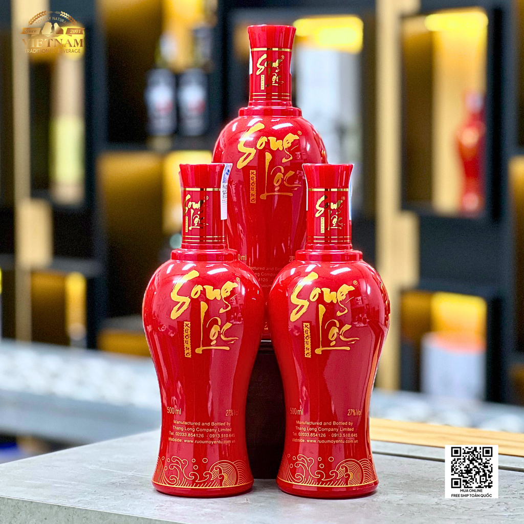 |Tặng 1 Kệ Gỗ Mini Và 1 Khăn Bao Sái| Combo 3 Chai Rượu mơ Song Lộc