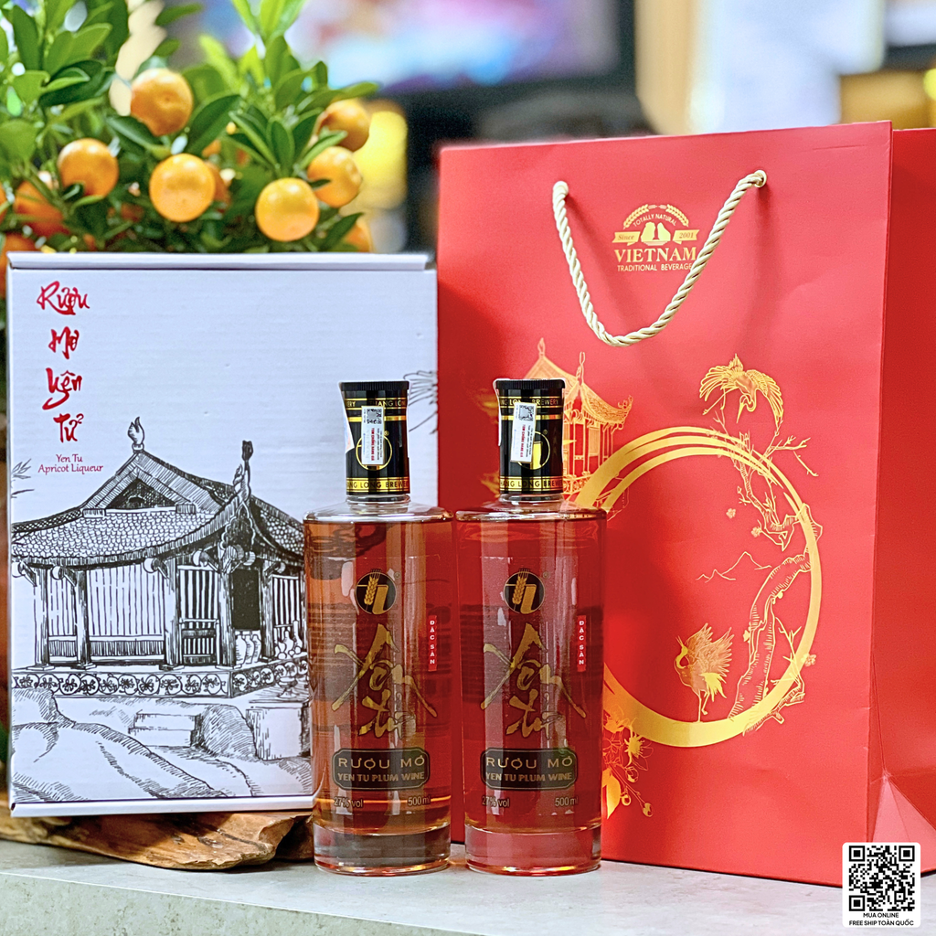 |Tặng Túi Hộp| Combo 2 Chai Rượu Yên Tử 500ml