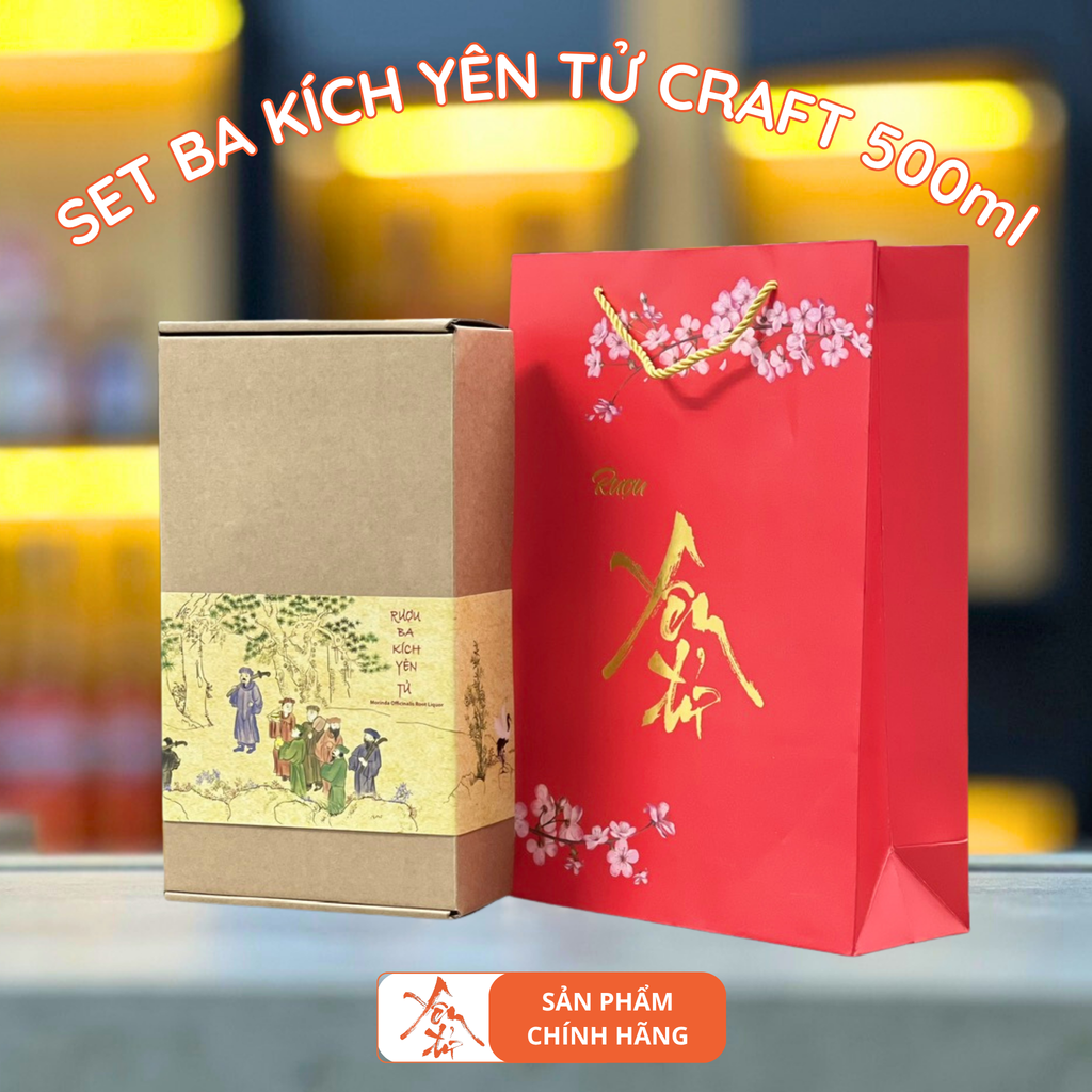 Set Rượu Ba Kích Yên Tử Craft 500ml