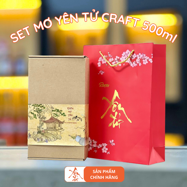 Set Rượu Mơ Yên Tử Craft 500ml